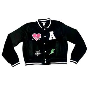 Black Womens Varsity Jacket